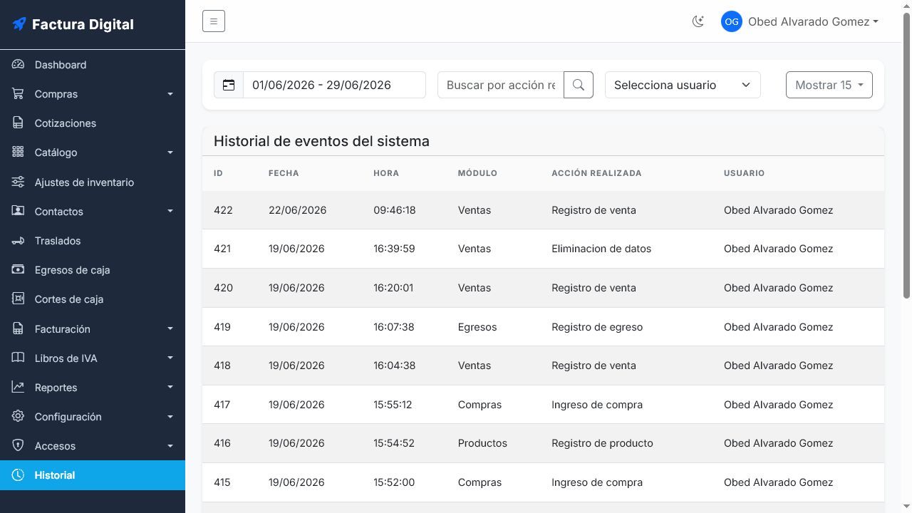 Historial